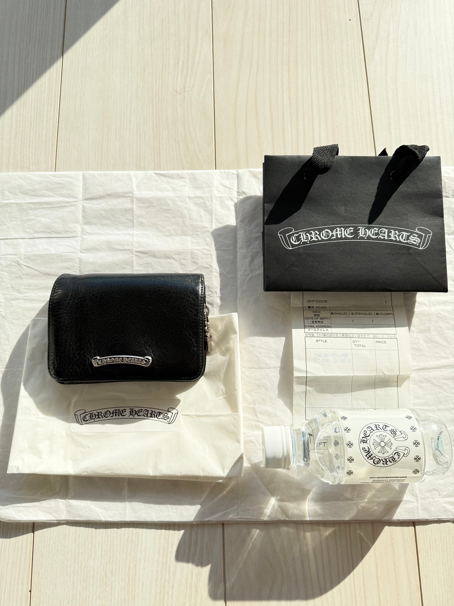 【インボイス原本付属・美品】クロムハーツ CHROME HEARTS JOEY ジョーイ ウォレット 財布