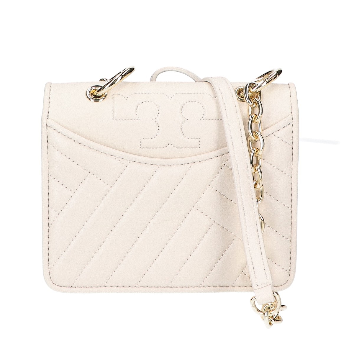 トリーバーチ 【美品】アレクサ ダイアゴナルキルティング Tロゴ