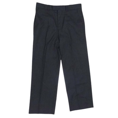 Adam et Rope' アダムエロペ パンツ GMS-19070-B ストレート ウール ワイド スラックスパンツ ダークグレー系 M【中古】