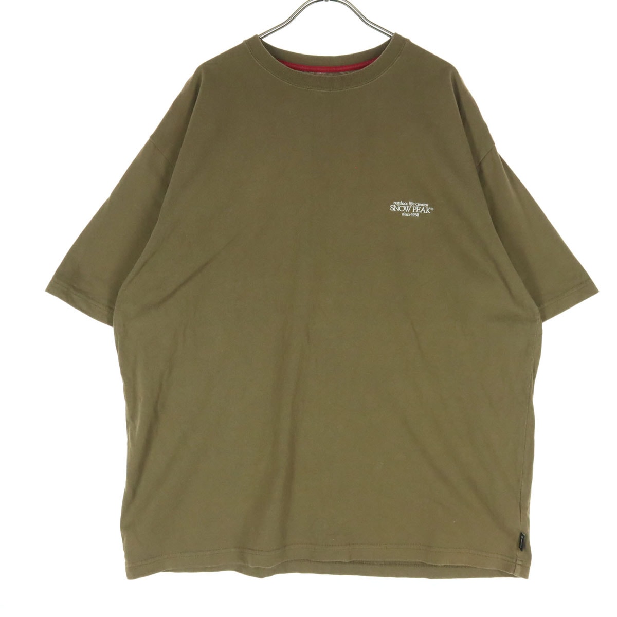 snowpeak スノーピーク コットン ジャーナルスタンダード レリューム JOURNAL STANDARD relume コラボ ワンポイントロゴ 半袖 Tシャツ L