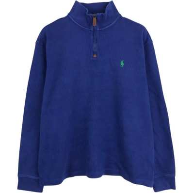 古着 ラルフローレン Ralph Lauren POLO RALPH LAUREN ハーフジップスウェットシャツ トレーナー メンズL相当/eaa676276