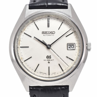 セイコー SEIKO 5645-7010 ヴィンテージ グランドセイコー ハイビート デイト Cal.5645A ホワイト 自動巻き メンズ 腕時計 K#149764