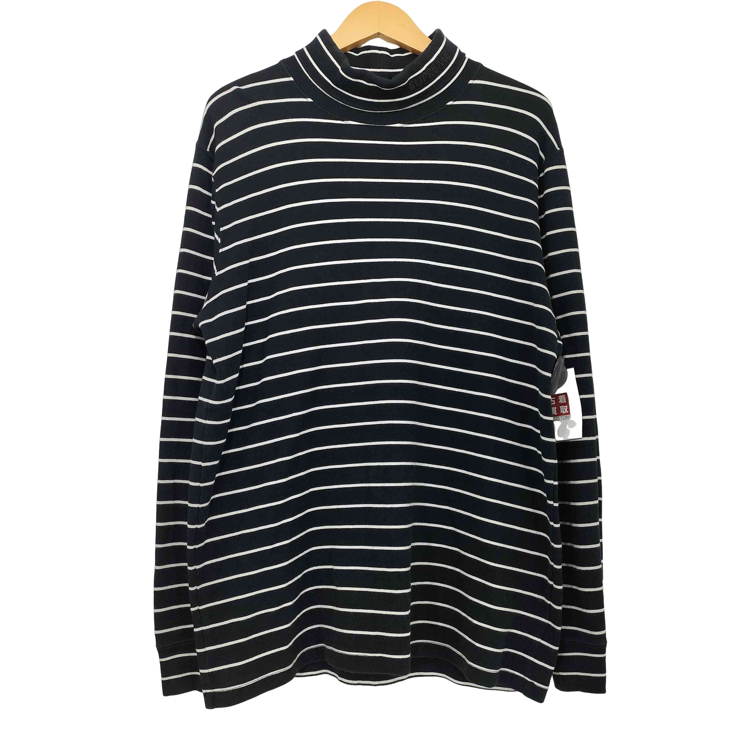 16SS Striped Turtleneck L/S Tee【1143615454895】