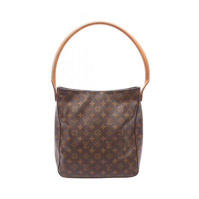 ルイ・ヴィトン LOUIS VUITTON ルーピングGM ショルダーバッグ バッグ PVCコーティングキャンバス レザー モノグラム レディース ブラウン系 M51145 【中古】