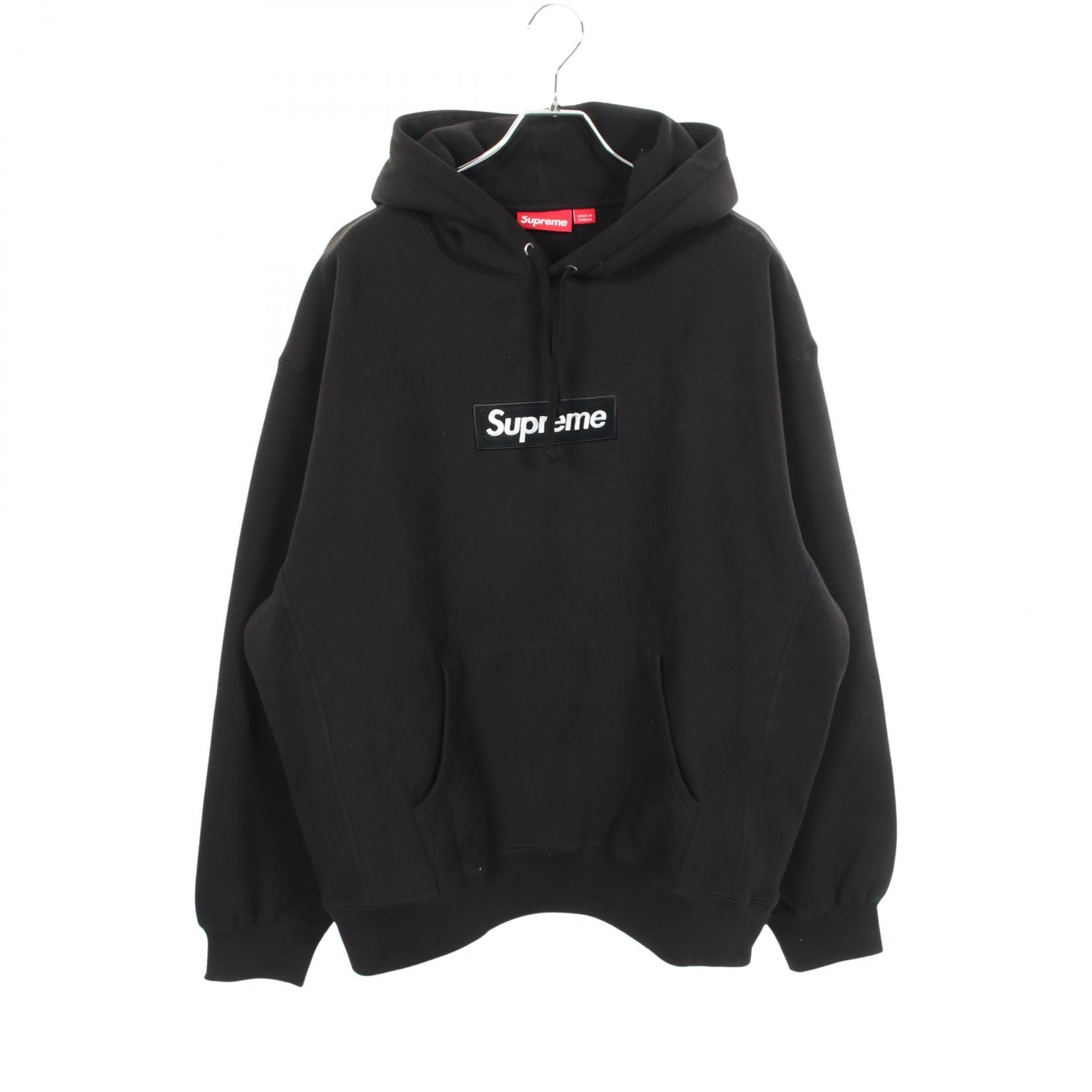 シュプリーム Supreme Box Logo Hooded Sweatshirt パーカー 衣料品 トップス コットン メンズ ブラック系 【中古】