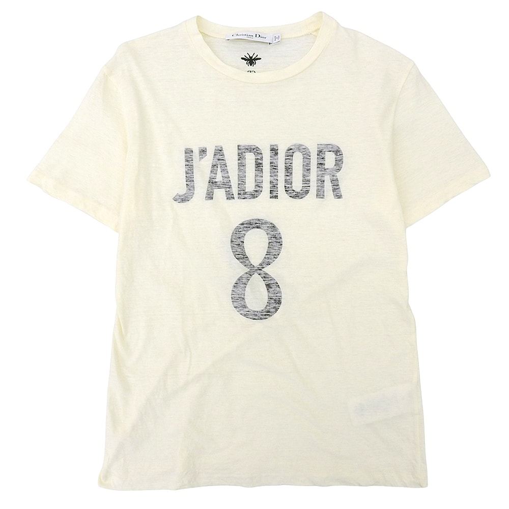 クリスチャンディオール JA'DIOR 8 ロゴ 半袖 コットン Tシャツ トップス レディース アイボリー XS 843T03TC428 XS