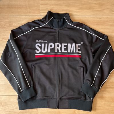 Supreme World Famous Jacquard Track Jacket "Black"
