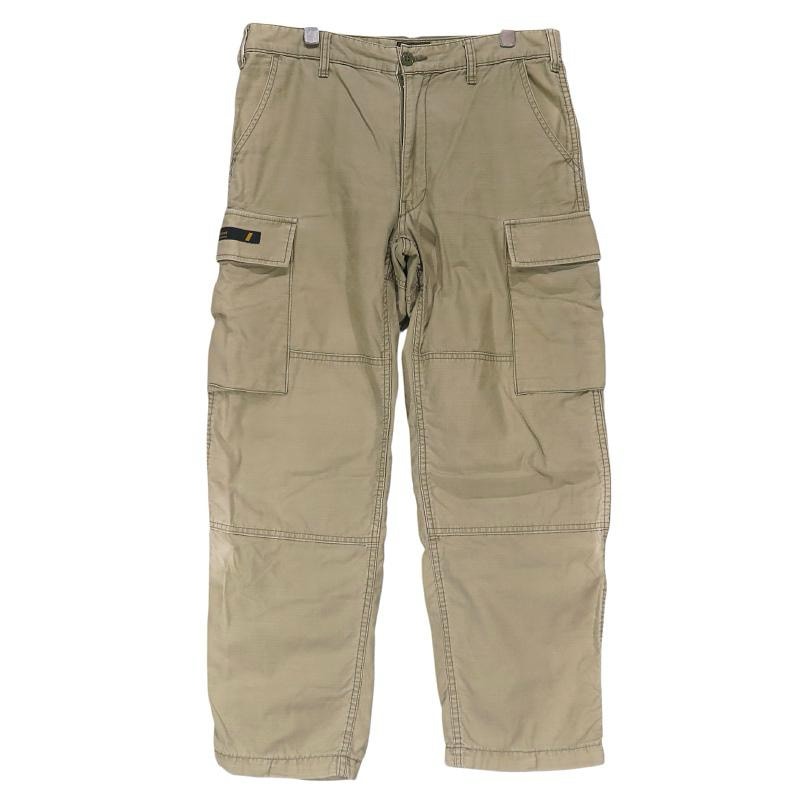 WTAPS ダブルタップス 14AW JUNGLE.STOCK/TROUSERS.COTTON.SATIN 142GWDT-PTM08 ジャングル ストック トラウザーズ コットン サテン オリーブドラブ カーゴ パンツ ボトムス サイズ1(S)