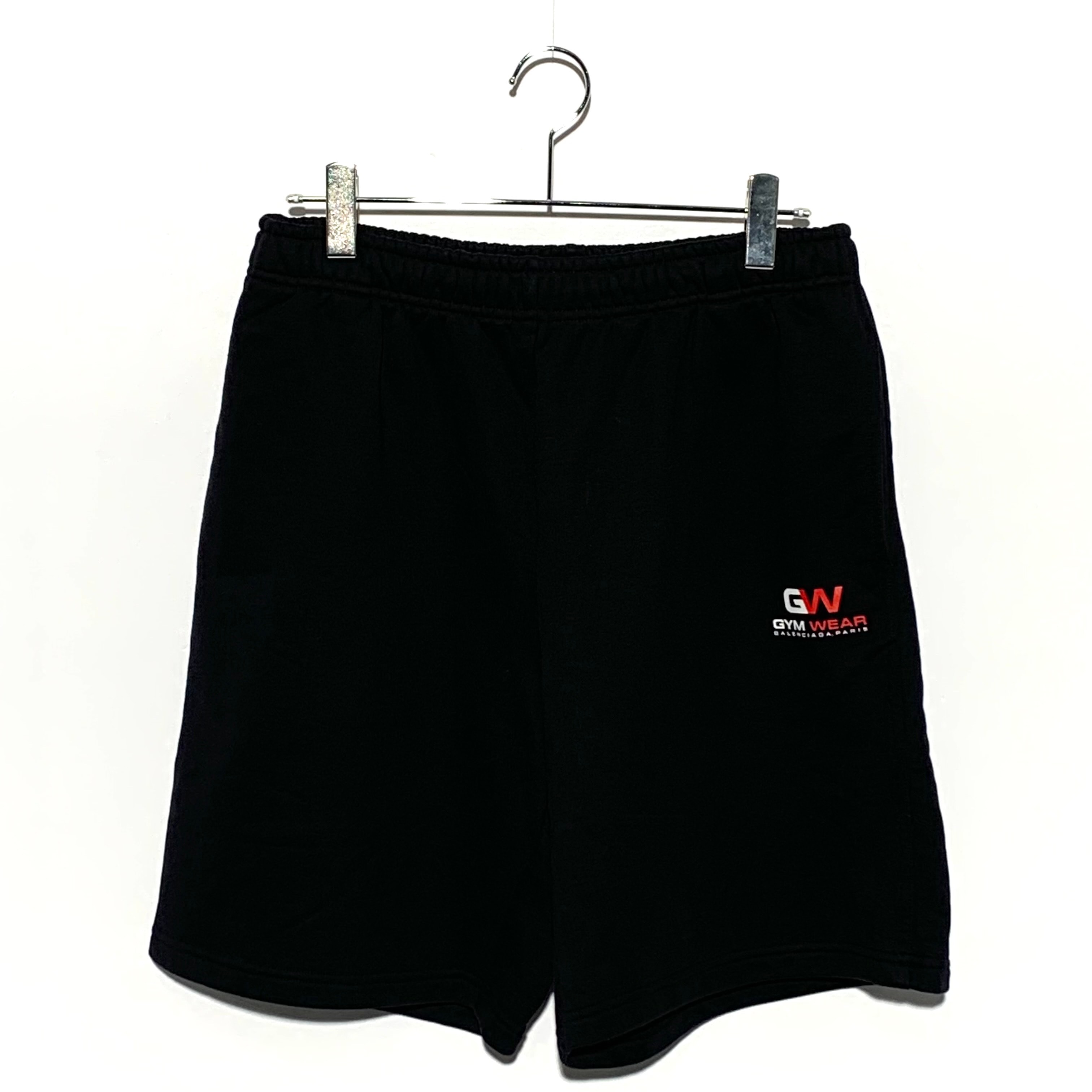 Balenciaga GYM WEAR Sweat shorts with logo GW BLACK
