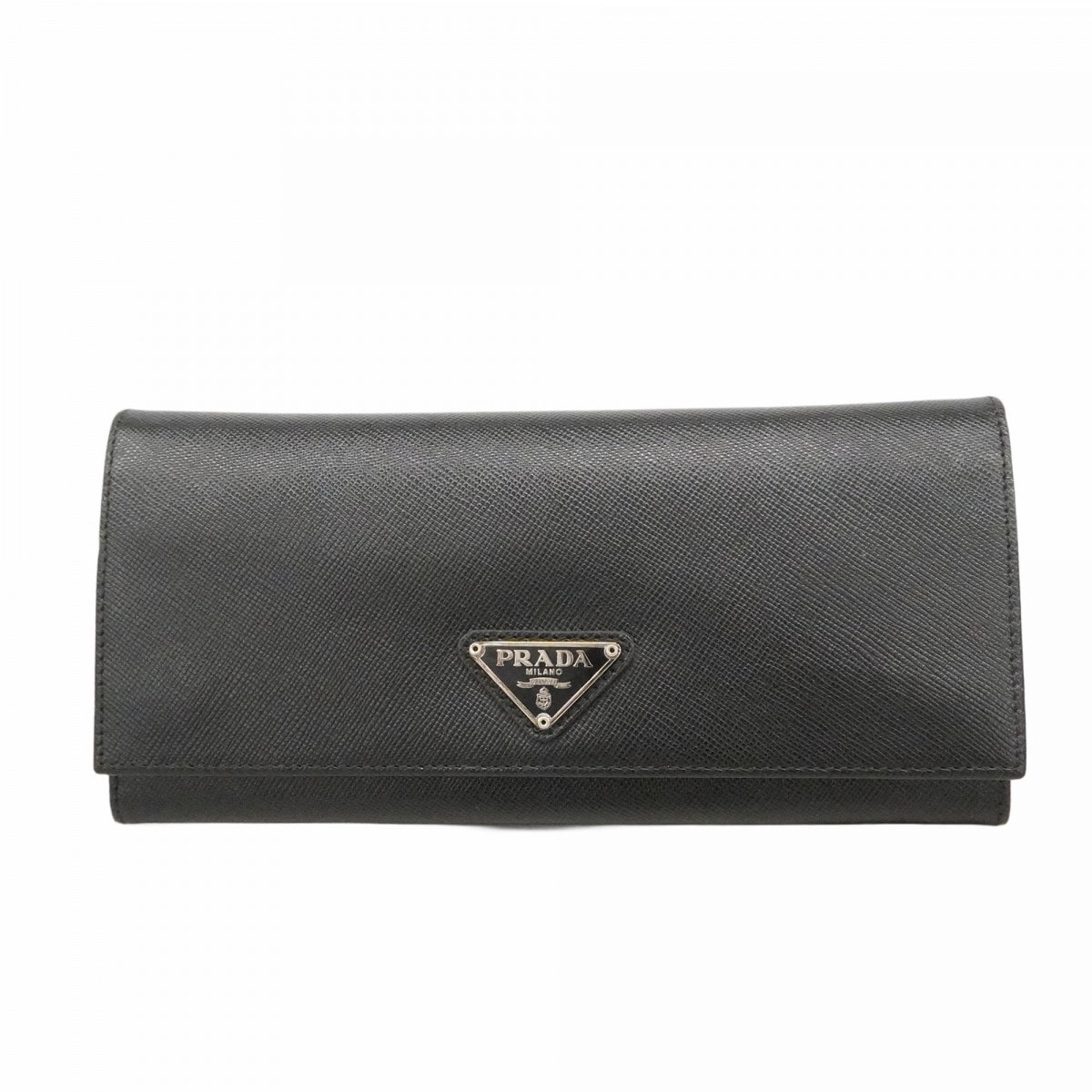 サフィアーノ 長財布 レザー エンボスロゴ PRADA(プラダ) メタル 