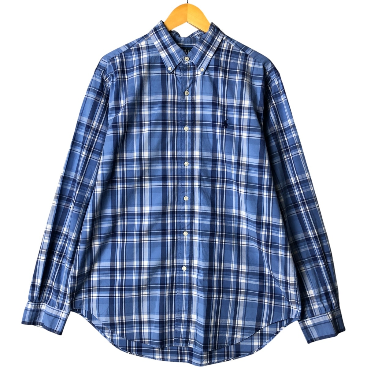 古着 ラルフローレン Ralph Lauren Ralph Lauren CLASSIC FIT 長袖 ボタンダウンチェックシャツ メンズL相当/eaa566960