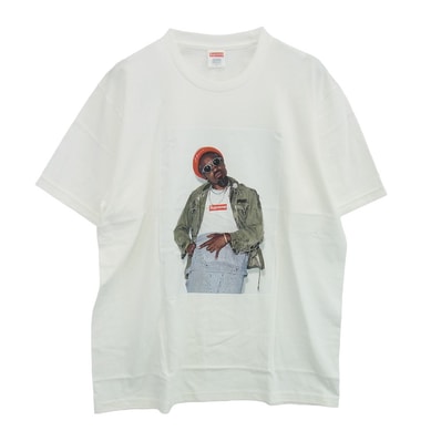 Supreme シュプリーム 22AW Andre 3000 Tee アンドレ 3000 プリント クルーネック 半袖Tシャツ カットソー ホワイト系 L【新古品】【未使用】【中古】