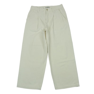 JOURNAL STANDARD ジャーナルスタンダード 25SS 25-030-464-0750-2-0 relume 12オンス ベルテッド ホワイト デニム スラックス パンツ オフホワイト系 S【美品】【中古】