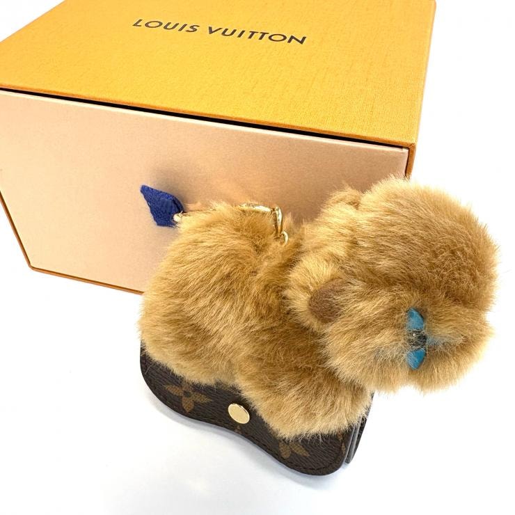 ルイ・ヴィトン LOUIS VUITTON モノグラム LVキュート カピバラ M02956 バッグチャーム キーホルダー【鑑定済み】正規品