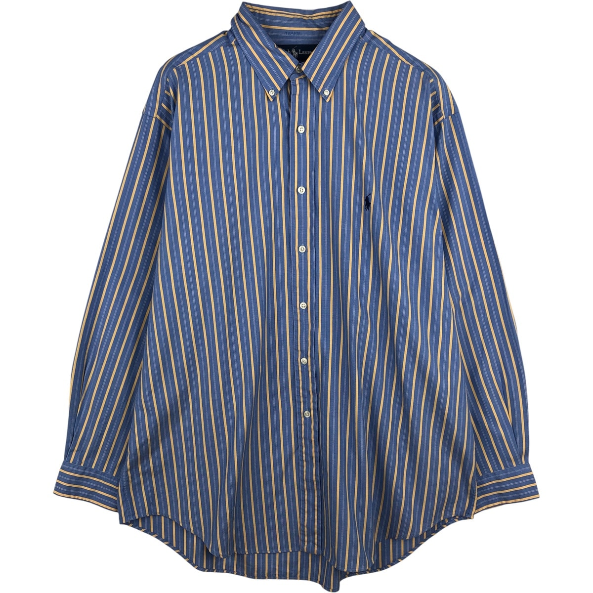 古着 ラルフローレン Ralph Lauren YARMOUTH 長袖 ボタンダウンストライプシャツ メンズXL相当/eaa615255