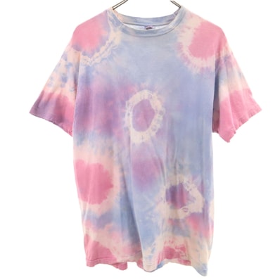 FRUIT OF THE LOOM フルーツオブザルーム 90s USA製 オールド タイダイ 半袖 Tシャツ XL ブルー系