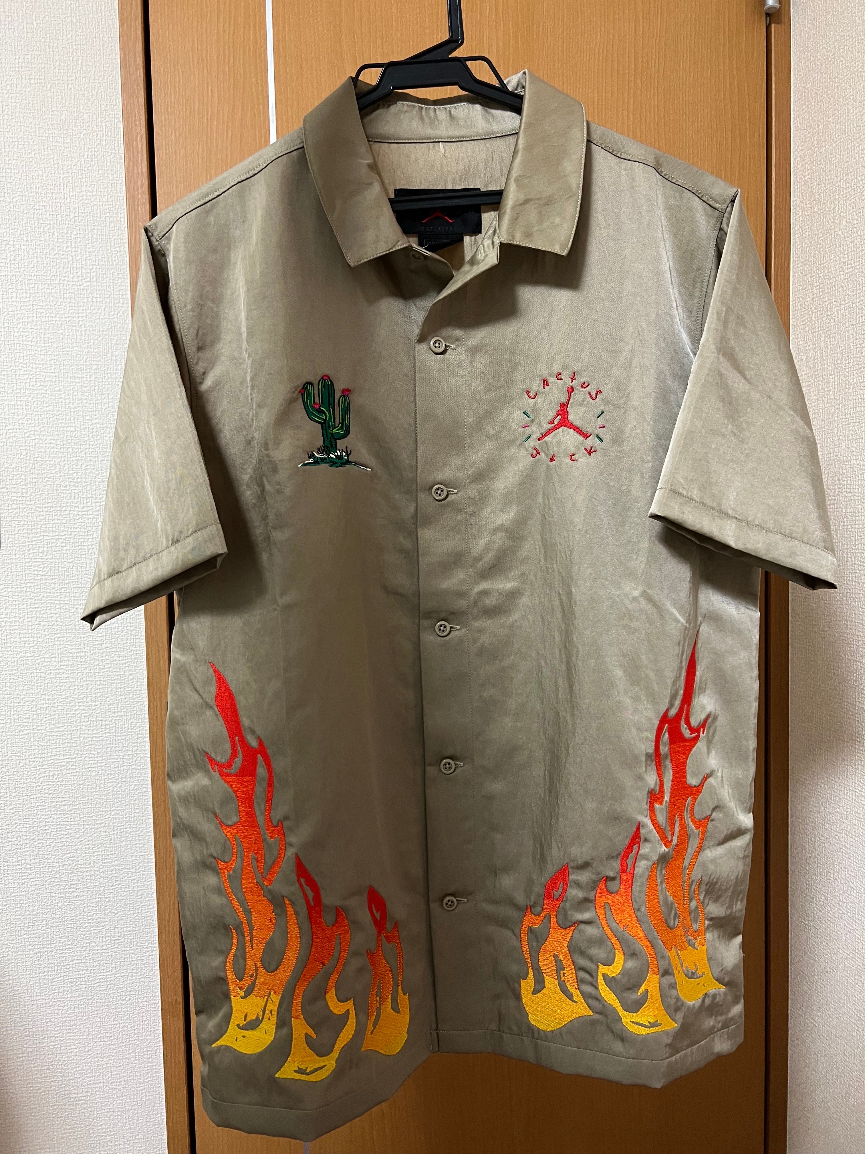 Air Jordan x Travis Cactus Jack Button Down Shirt "Khaki Desert"