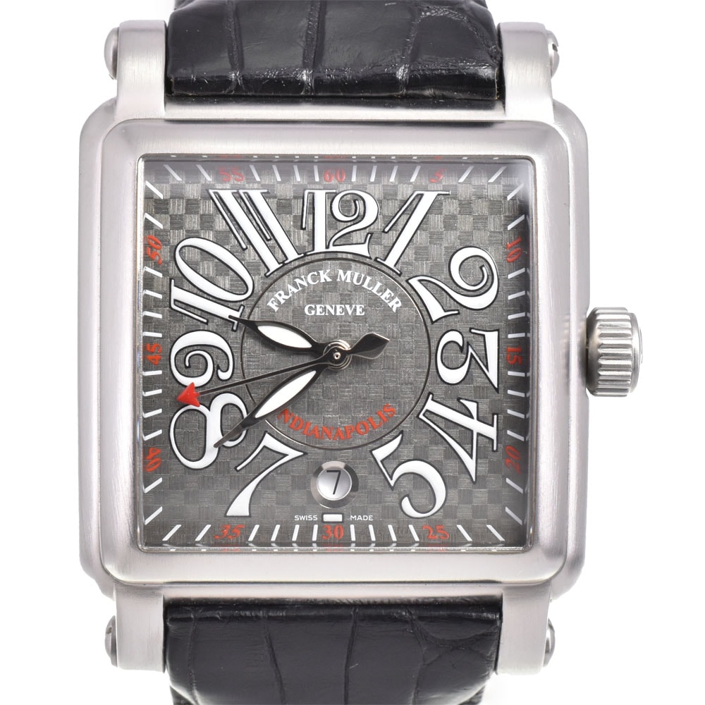 フランクミュラー FRANCK MULLER 10000HSC コンキスタドール コルテス グレー 自動巻き メンズ 美品 箱付き 腕時計 D#147284