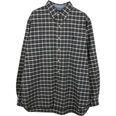 古着 ラルフローレン Ralph Lauren CLASSIC FIT クラシックフィット 長袖 ボタンダウンチェックシャツ メンズXL相当/eaa662064