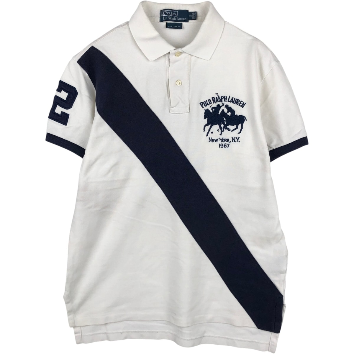 古着 ラルフローレン Ralph Lauren POLO by Ralph Lauren CUSTOM FIT 半袖 ポロシャツ メンズS相当/eaa635164