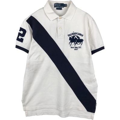 古着 ラルフローレン Ralph Lauren POLO by Ralph Lauren CUSTOM FIT 半袖 ポロシャツ メンズS相当/eaa635164