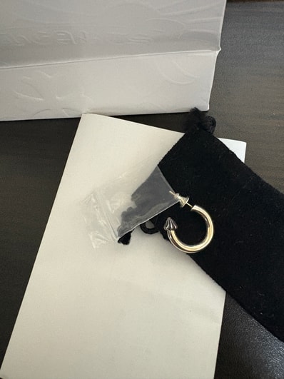 Chrome Hearts Hoop Plain Earrings "Silver"