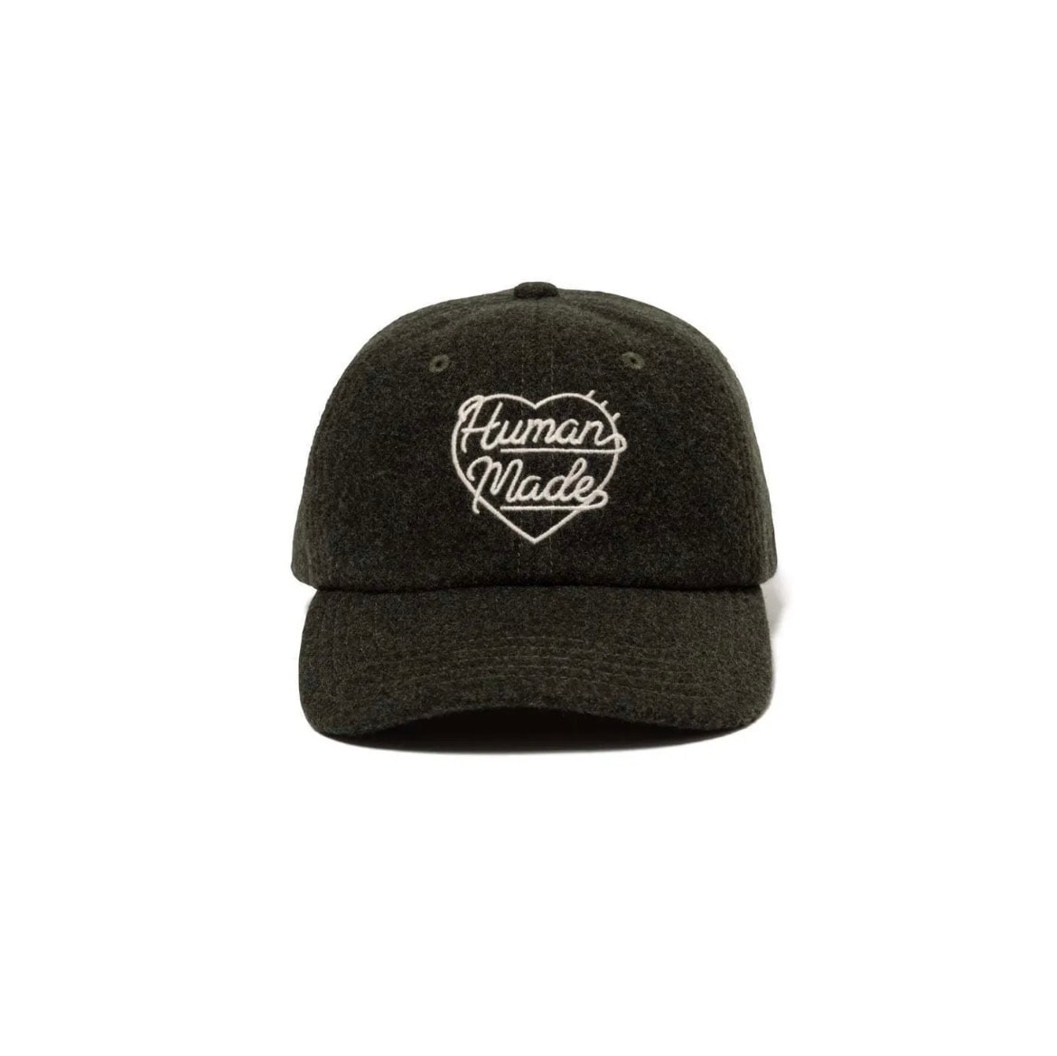 ヒューマン メイド 6 パネル ウール キャップ "グリーン"