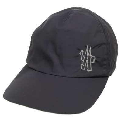 モンクレール 【美品/国内正規】BORN TO PROTECT ボーントゥプロテクト I10913B00043 539ZD BASEBALL ロゴ刺繍 ナイロン ベースボールキャップ UNI