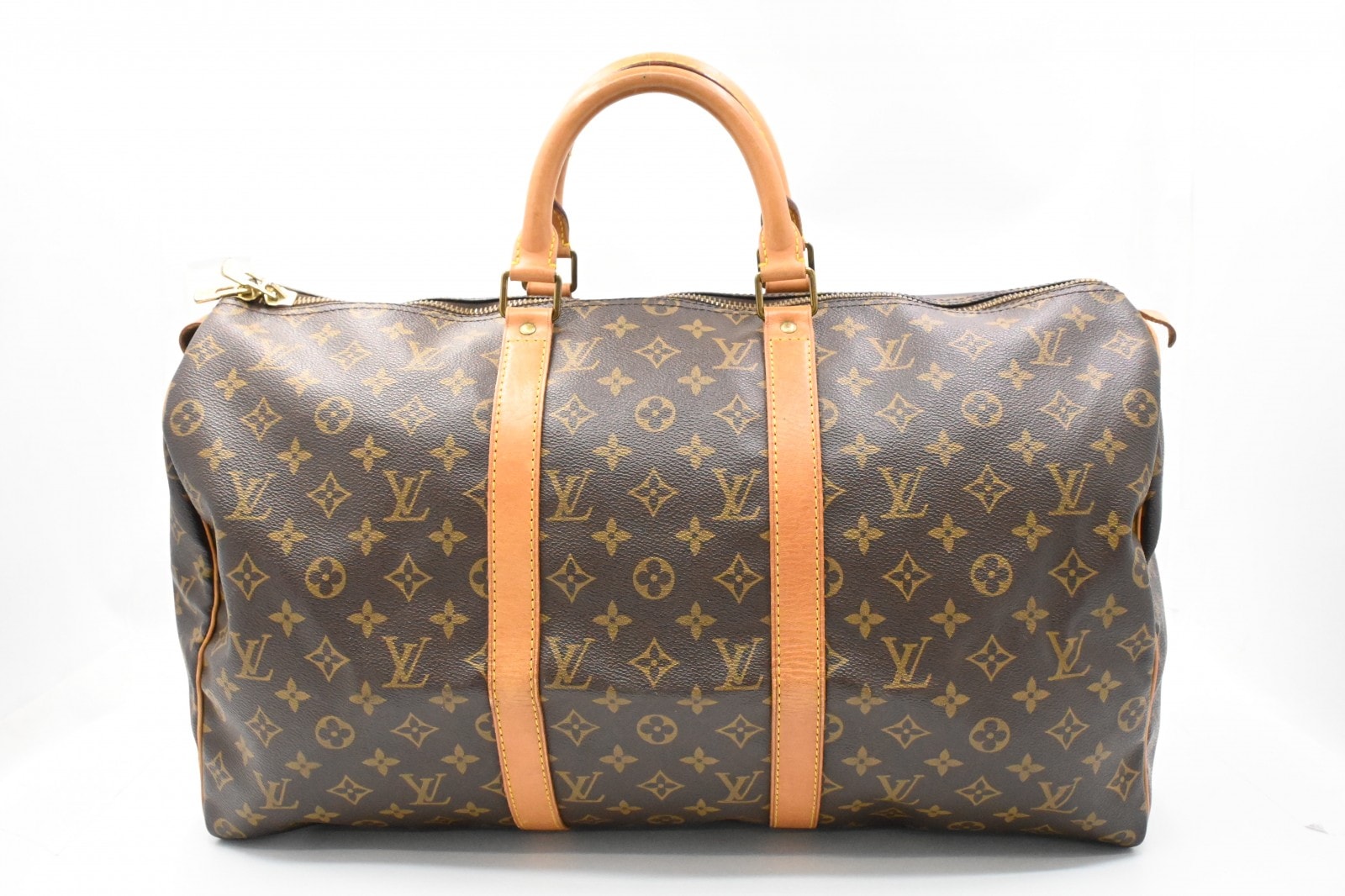 ルイヴィトン モノグラム キーポル 50 ボストンバッグ ブラウン M41426