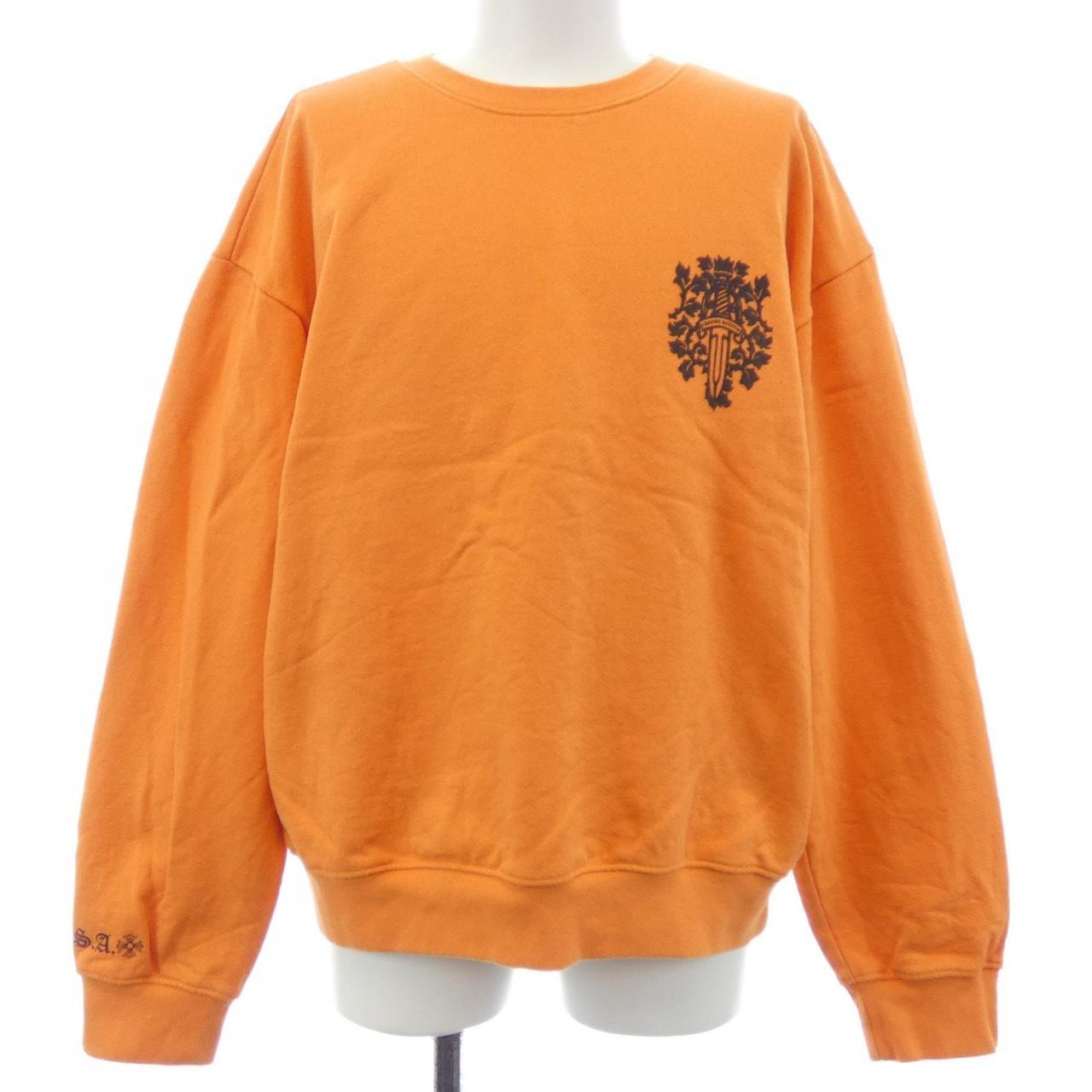 Chrome Hearts Vine Dagger Crewneck Sweatshirt "Orange"