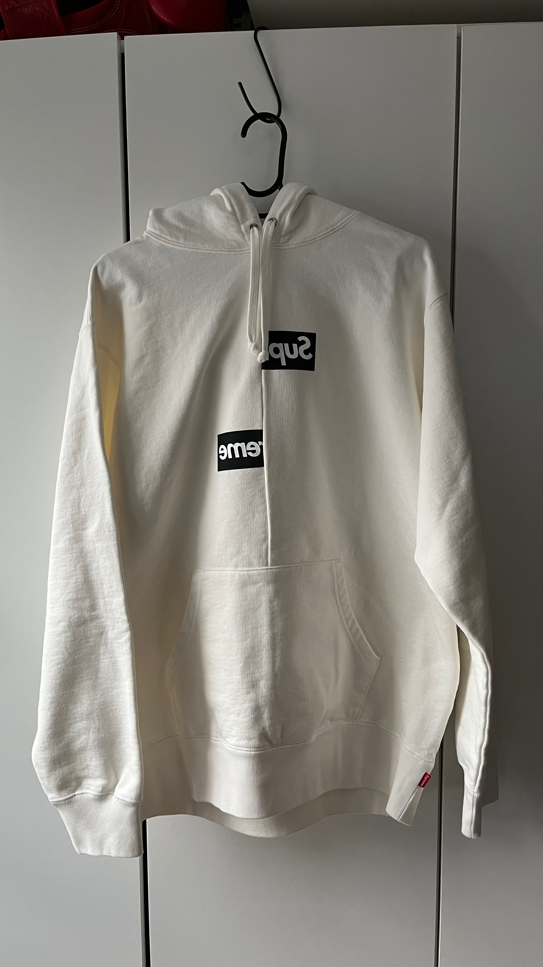 Supreme / Comme des Garçons SHIRT® Split Box Logo Hooded Sweatshirt "White"