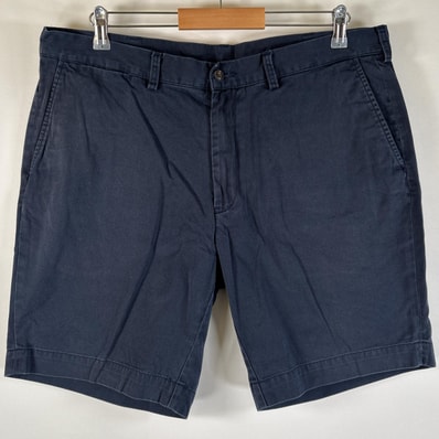 古着 ポロ・ラルフローレン POLO RALPH LAUREN ショートパンツ チノパン ポロチノ 大きいサイズ ワンポイントロゴ w38 ネイビー メンズ