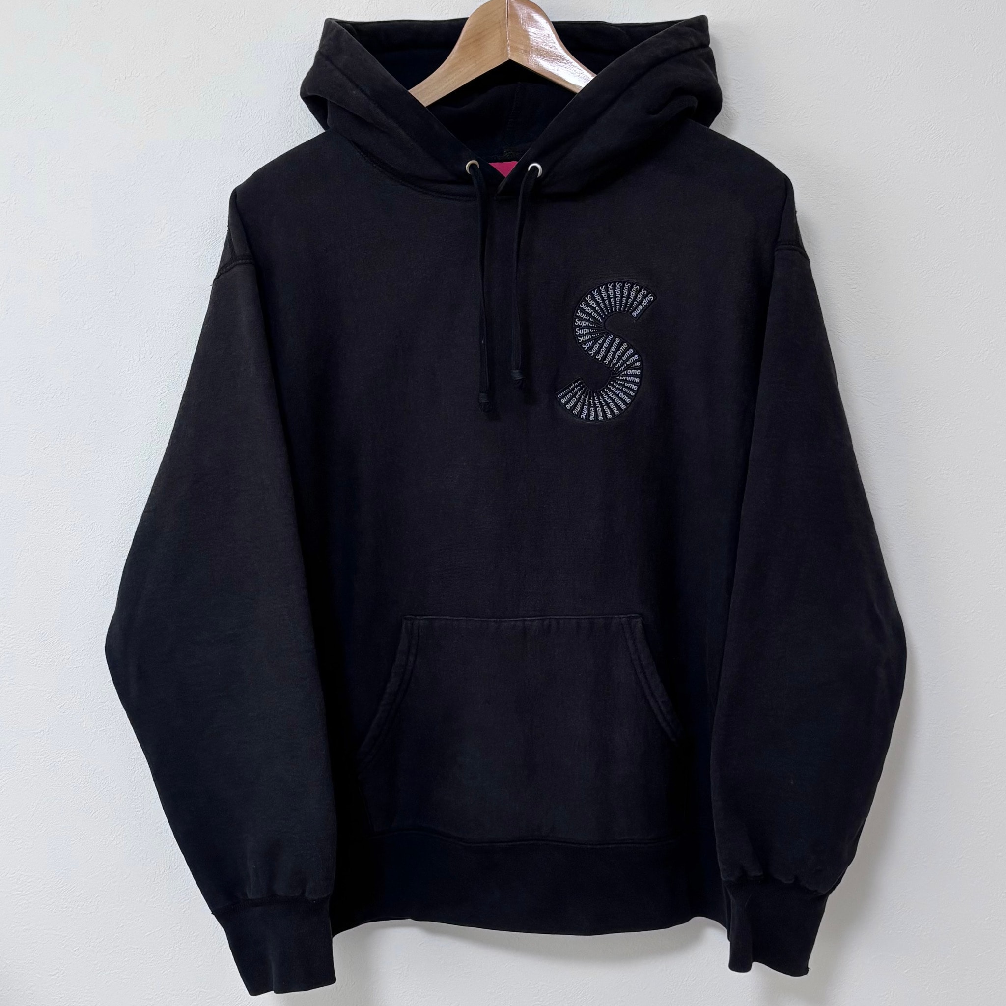 Supreme S Logo Hooded Sweatshirt "Black" (20FW)