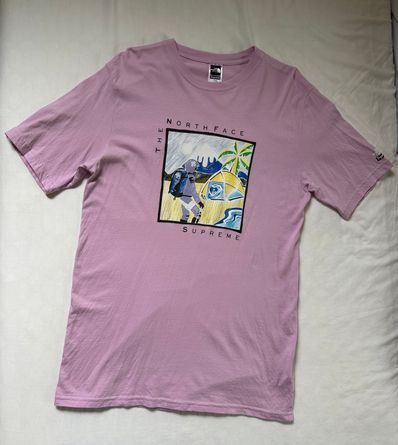 Supreme x The North Face Sketch S/S Top "Light Purple"