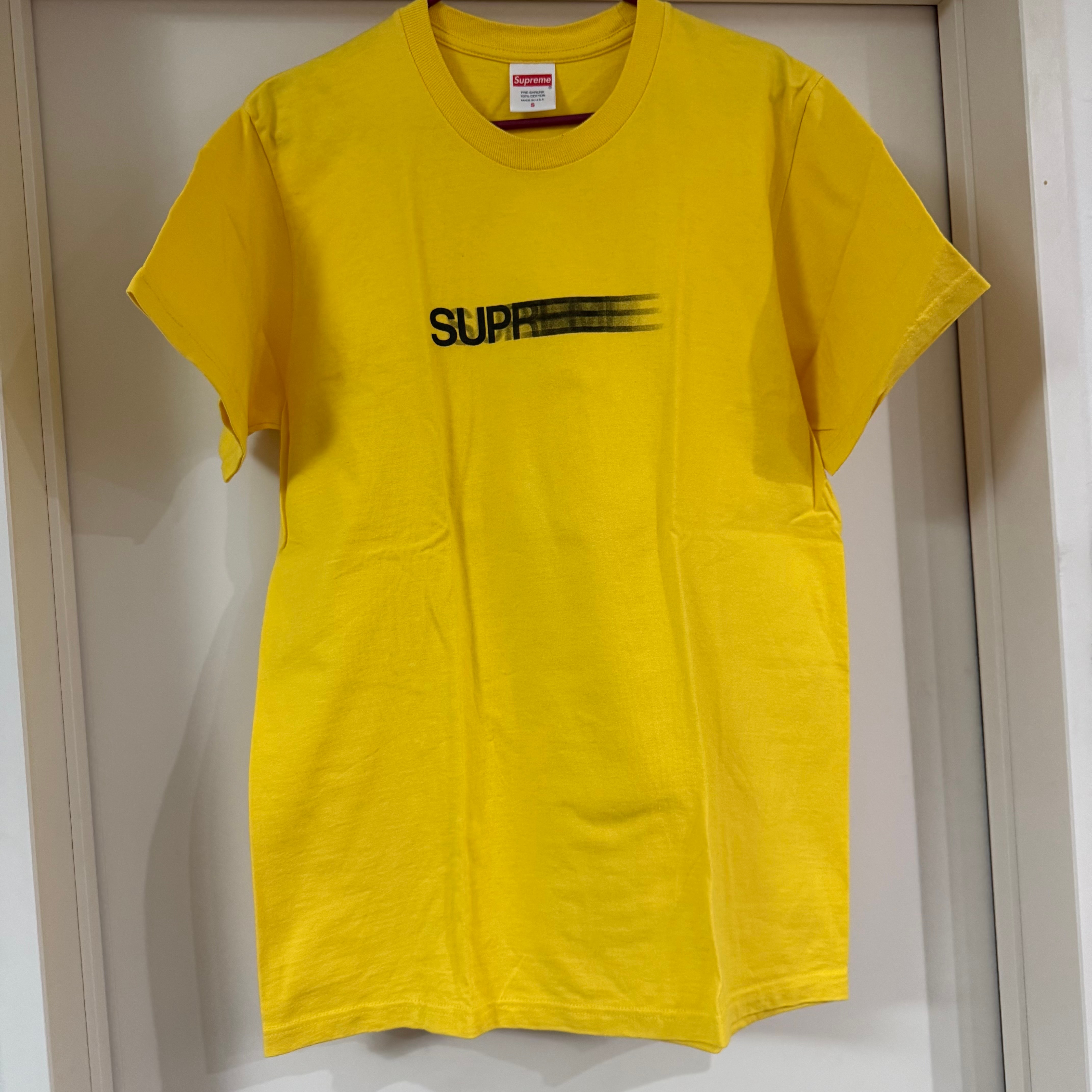 Supreme Motion Logo Tee "Yellow" (20SS)