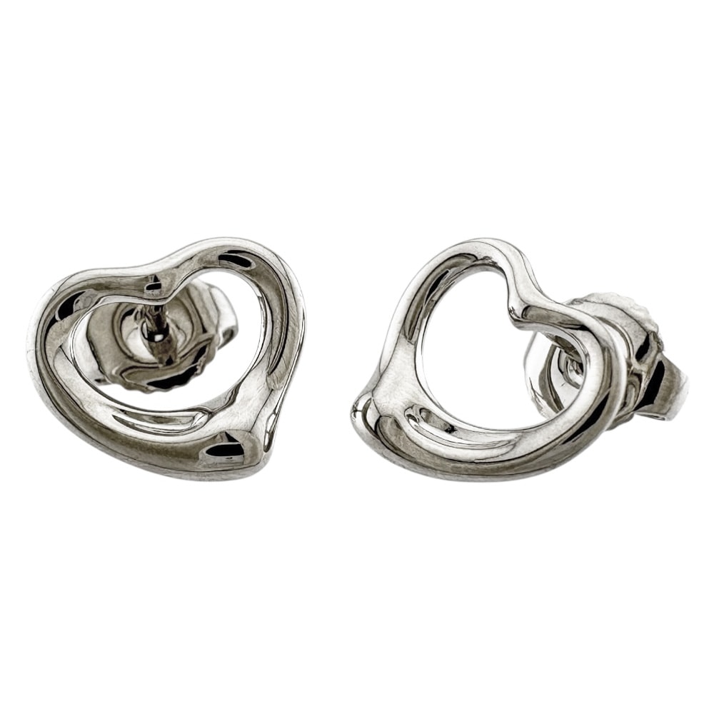 ティファニー オープンハート ピアス Pt950プラチナ レディース TIFFANY&Co. 中古