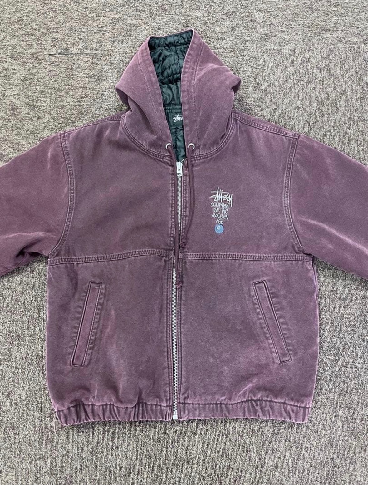 Stussy Canvas Insulated Work Jacket "Purple"