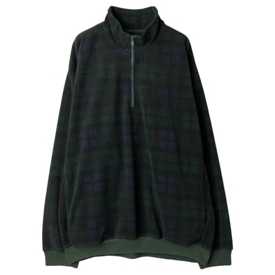 古着 90年代 ギャップ GAP オールドギャップ ブラックウォッチチェック ハーフジップ フリースプルオーバー メンズXL相当 ヴィンテージ/eaa606832