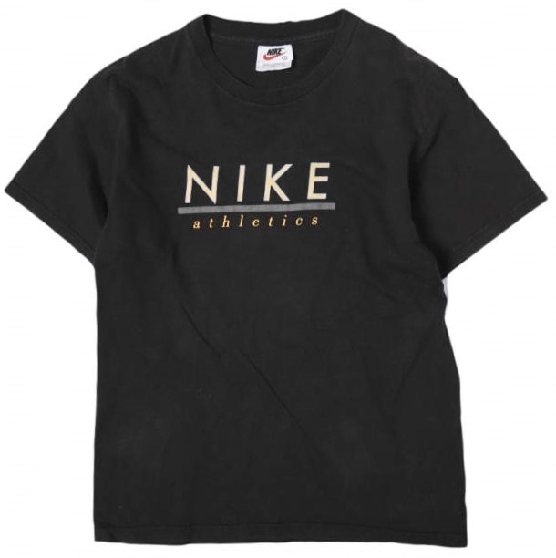 NIKE ナイキ 白タグ 90s~ ロゴプリントTシャツ S BLACK 半袖 ヴィンテージ オールド トップス g27455