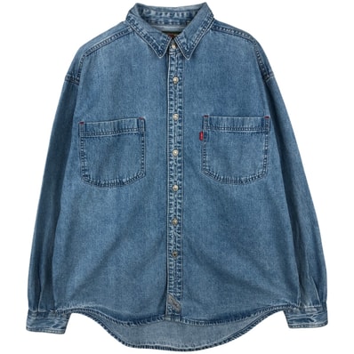古着 リーバイス Levi's 長袖 デニムシャツ メンズL相当/eaa646639