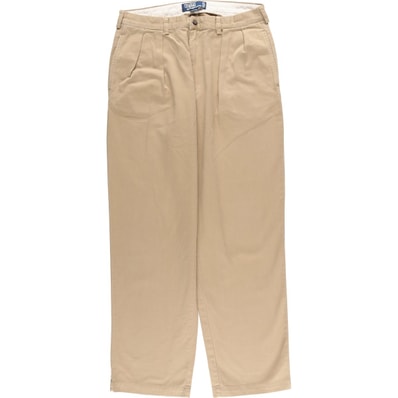 古着 ラルフローレン Ralph Lauren Polo by Ralph Lauren ツータック チノパンツ メンズw34相当/eaa477340