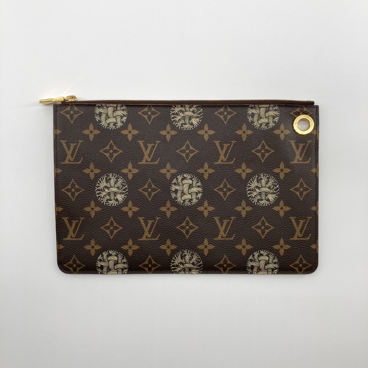 LOUIS VUITTON(ルイ・ヴィトン) ×クリストファー ネメス ポシェット ジュールPM モノグラムキャンバス M61324 クラッチバッグ 200g ブラウン
