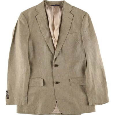 古着 ブルックスブラザーズ Brooks Brothers REGENT FIT 千鳥格子柄 リネンテーラードジャケット メンズM相当/eaa611506