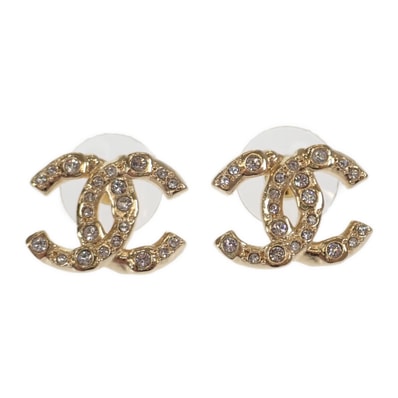 シャネル CHANEL ココマーク ABD310_B16658 ピアス メタル クリスタル ゴールド レディース【中古】【Aランク】
