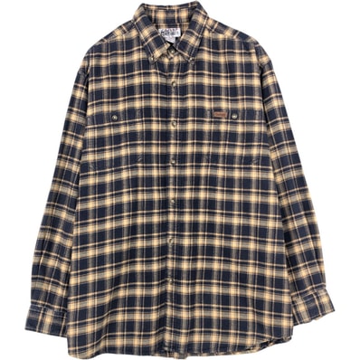 古着 カーハート Carhartt 長袖 ボタンダウン フランネルチェックシャツ メンズXL相当/eaa675602