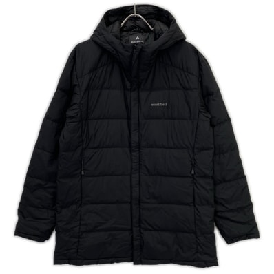 モンベル 2301461 ブラック スーパードライテック 800フィルパワー トラベルダウン ハーフコート M