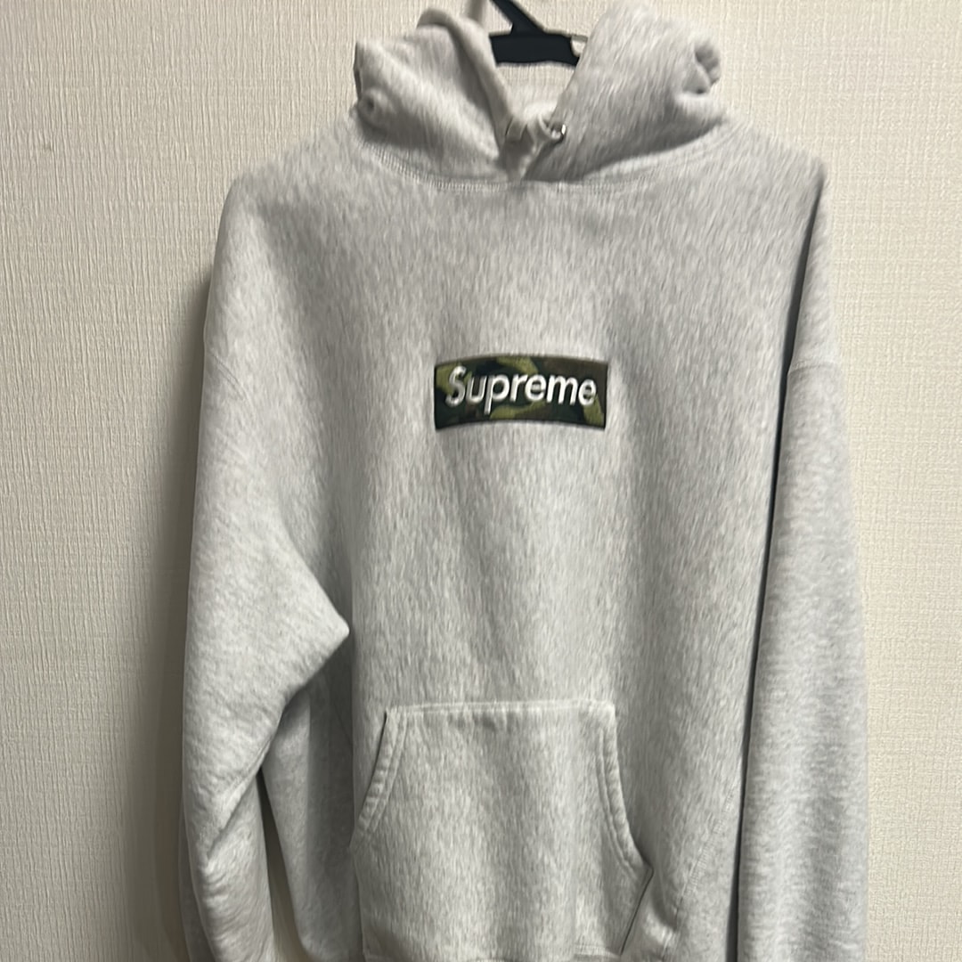 Supreme Box Logo Hooded Sweatshirt "Ash Grey" (23FW)