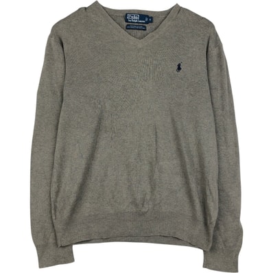 古着 ラルフローレン Ralph Lauren Polo by Ralph Lauren PIMA COTTON Vネック ピマコットンニットセーター メンズS相当/eaa637207