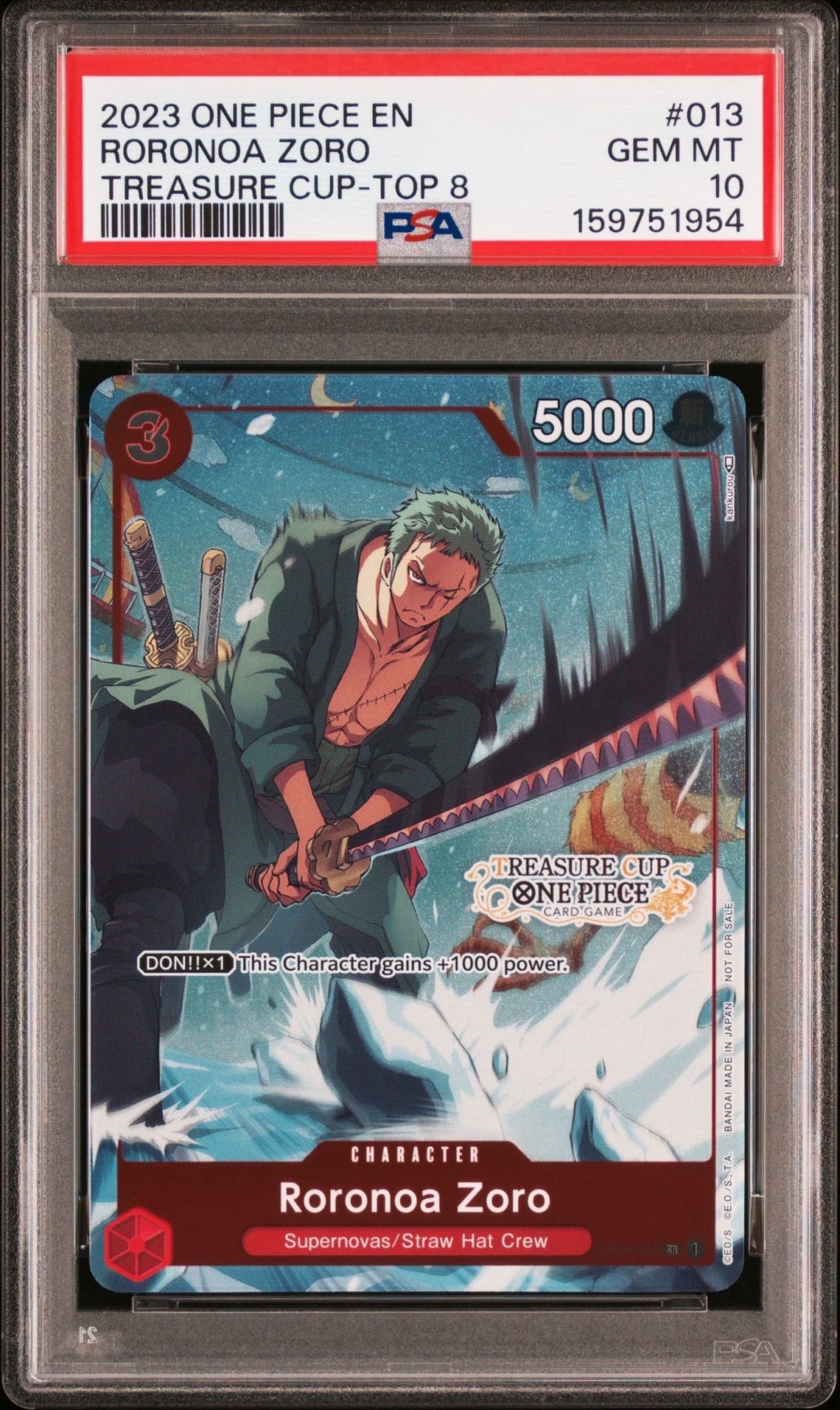 PSA10】ロロノア・ゾロ SR [ST01-013]【英語版】(プロモーションカード