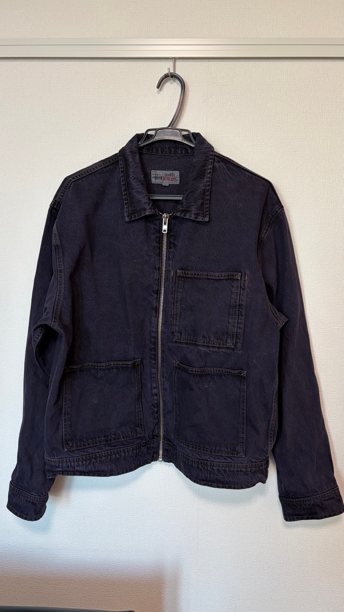 Stussy Denim Zip Work Jacket "Nightshade"